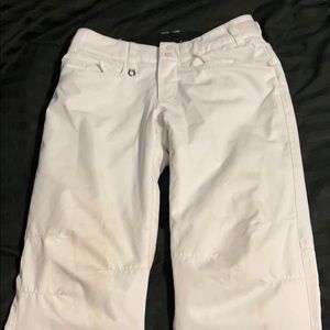 XS White Roxy Snowboard Pants